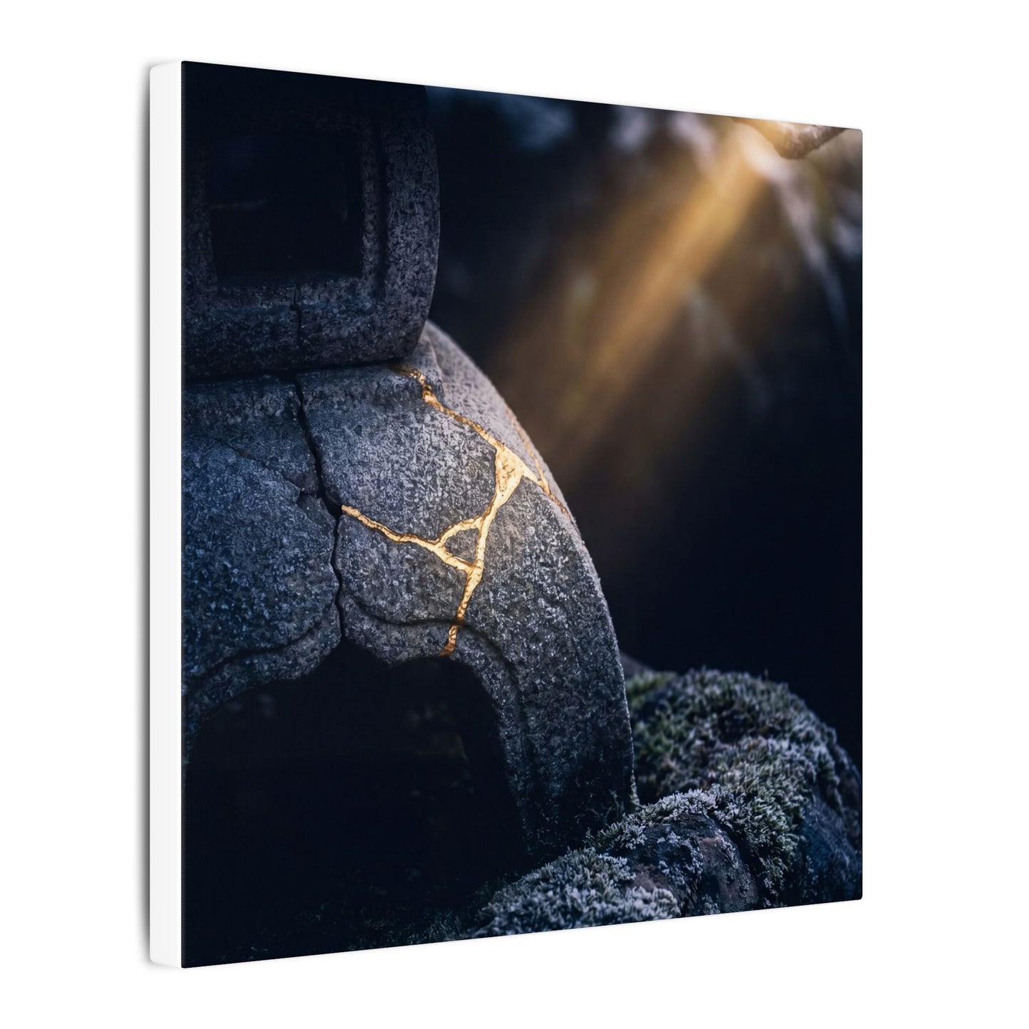 Ma Moonlit Garden Canvas Art - Kintsugi Broken Beauty
