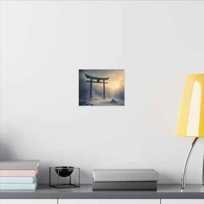 Zen Torii Gate in Golden Hour | Karesansui Canvas Art