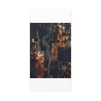 Autumn Incense Smoke Dark Texture Canvas Art | Sophisticated Decor