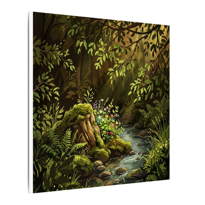 Golden Hour Silk Drape Canvas Art - Dark Japandi Datsuzoku