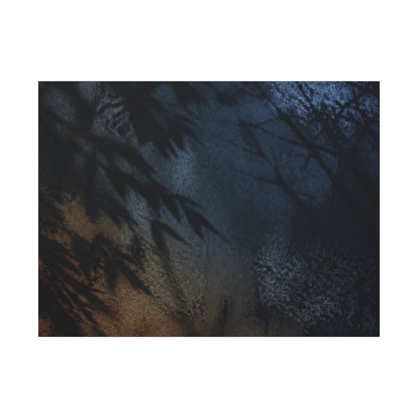 Kanso Shadow Play Canvas Art - Dark Japandi Shadow Zen