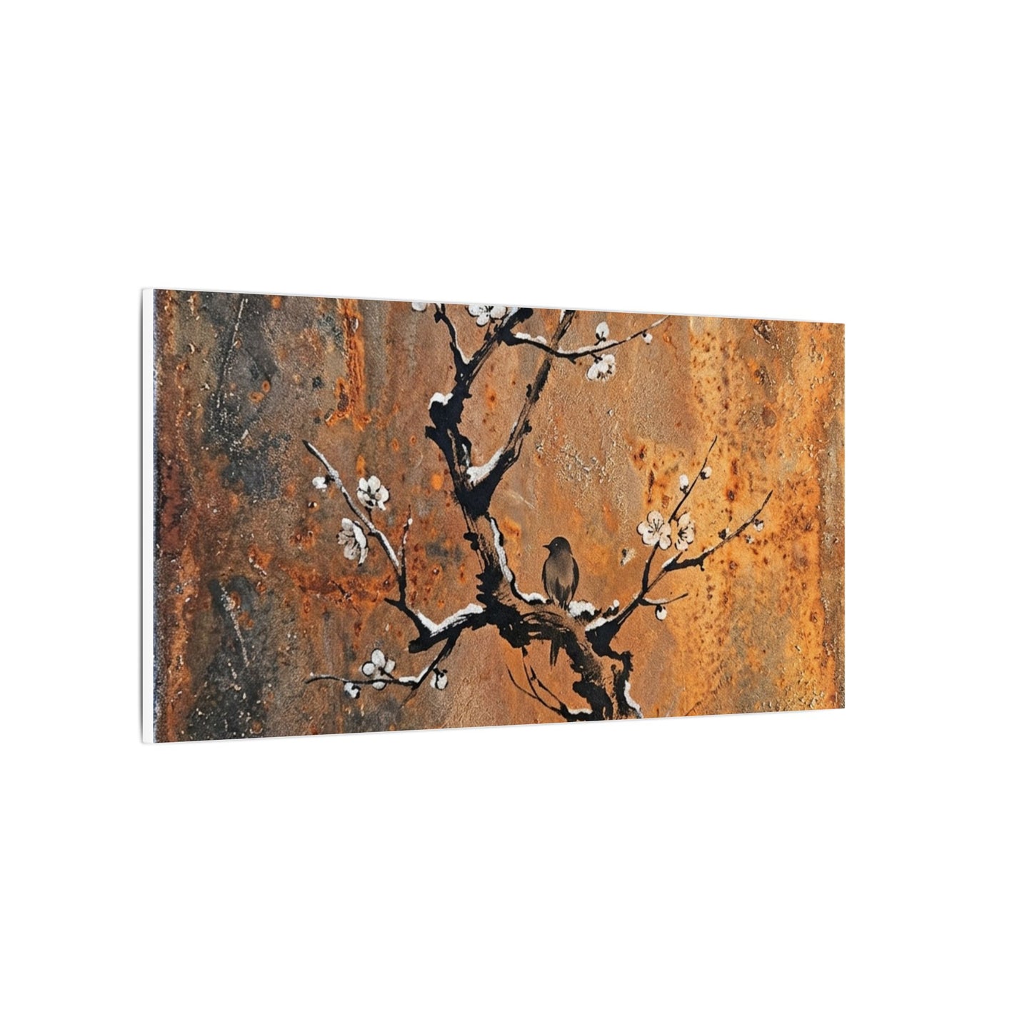 Datsuzoku Rust Patina Canvas Art - Zen Sumi E