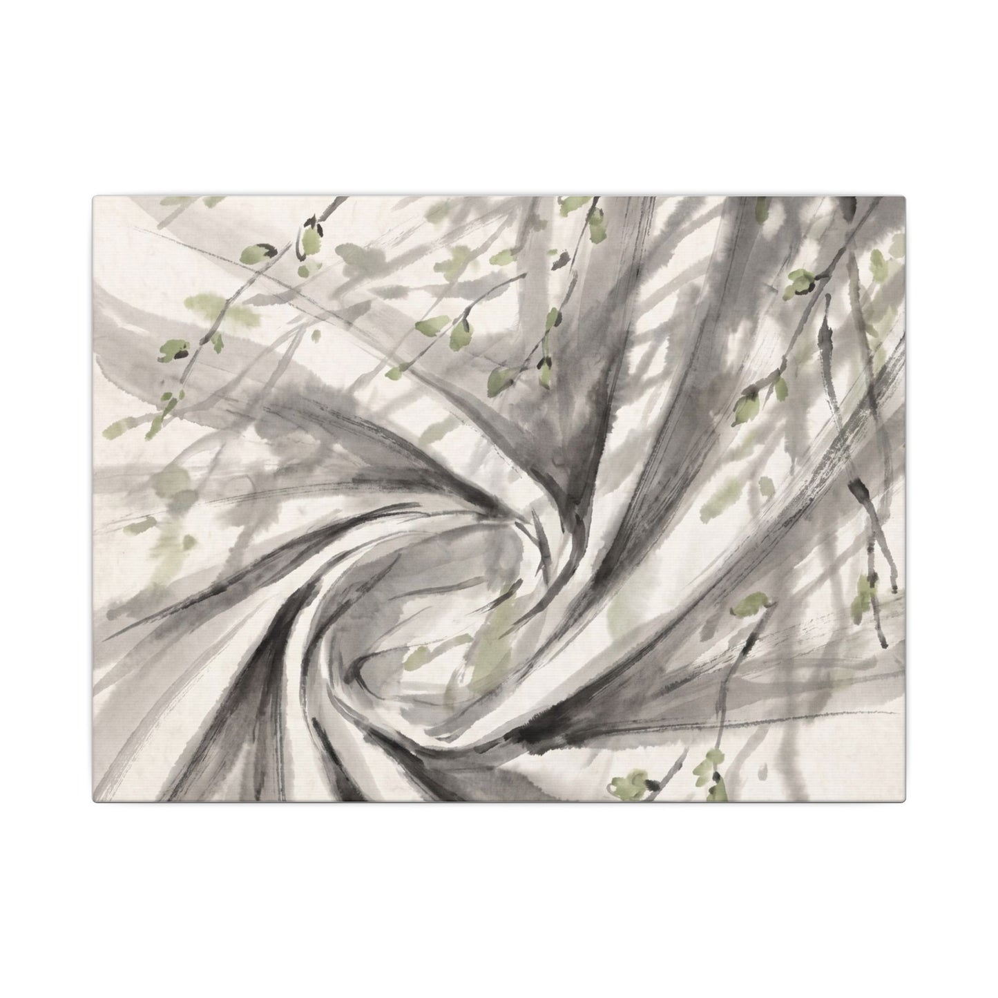 Silk Drape Spring Canvas Art | Zen Contemplative Design Art Print
