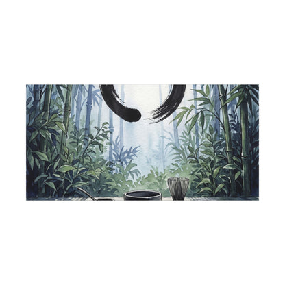 Seijaku Tea Ceremony Canvas Art - Zen Enso
