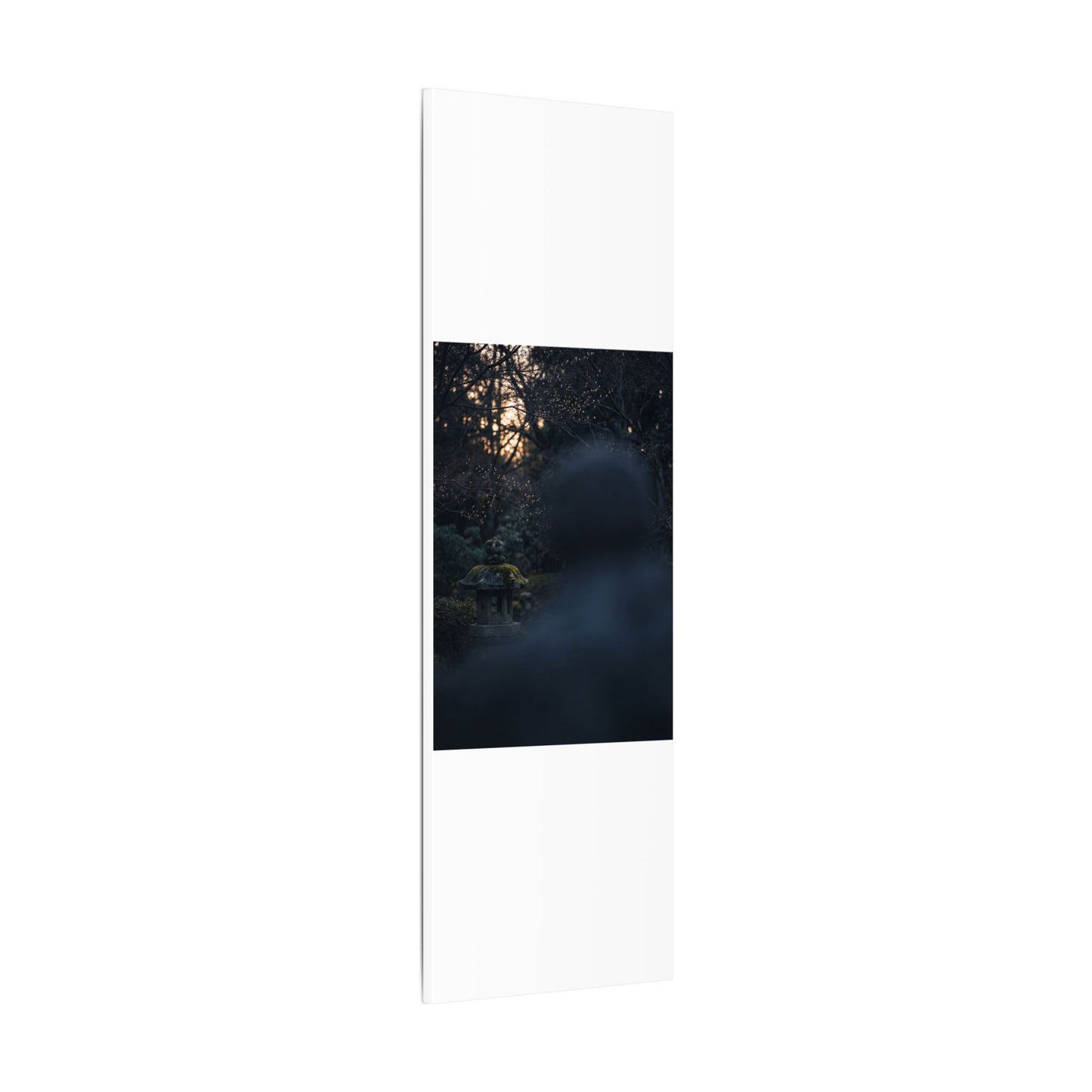 Spring Stone Lantern Moody Minimal Canvas Art | Bold Decor