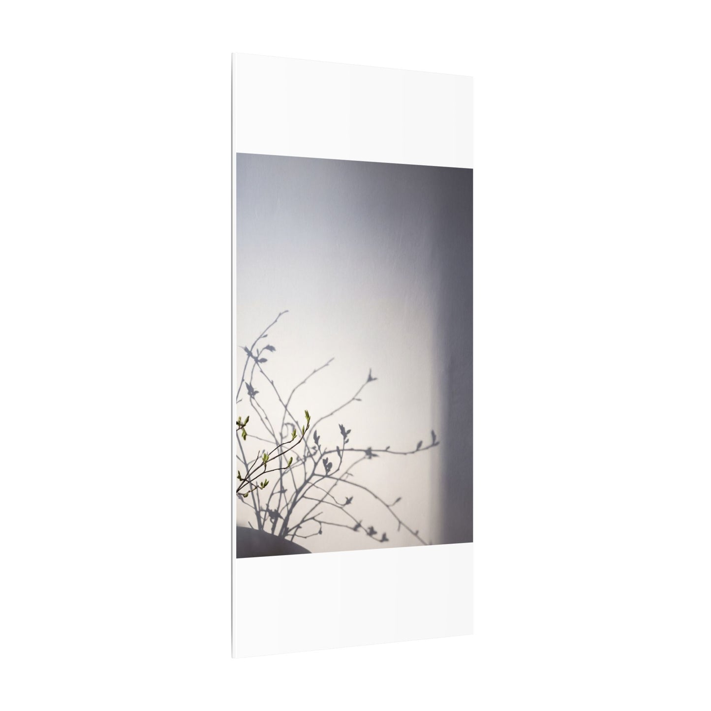 Japandi Shadow Play in Dawn | Japanese Pattern Canvas Art