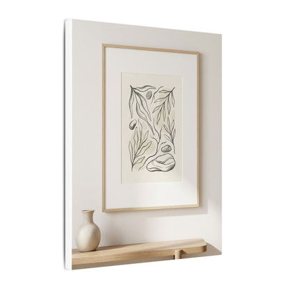 Japandi Charcoal Canvas Art