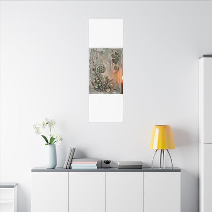 Datsuzoku Fern Unfurling Canvas Art - Japandi Texture