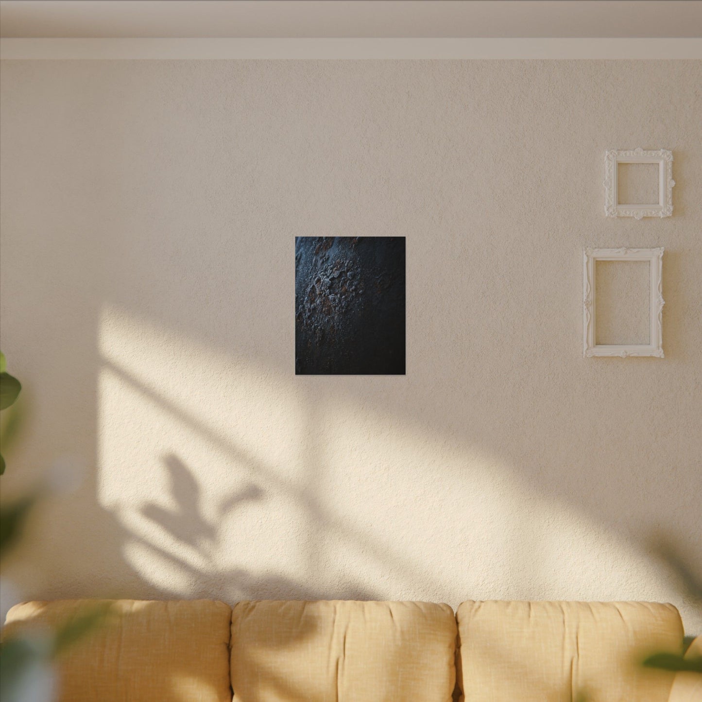 Rust Patina Canvas Art | Winter Dark Japandi Shadow Zen Art