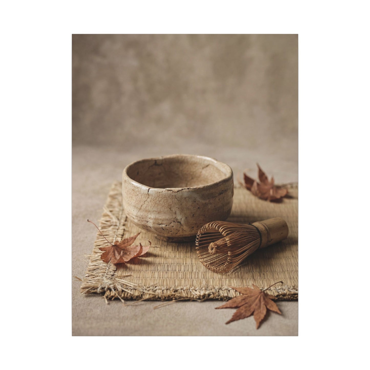 Ma Tea Ceremony Canvas Art - Japandi Texture