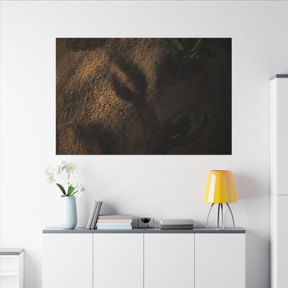Candlelight Shadow Play Canvas Art - Dark Japandi Ma