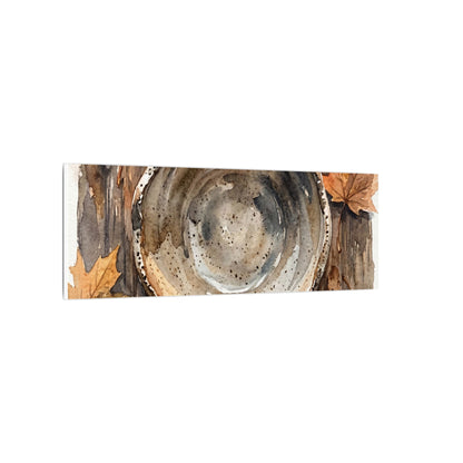 Ma Ceramic Bowl Canvas Art - Japandi Watercolor