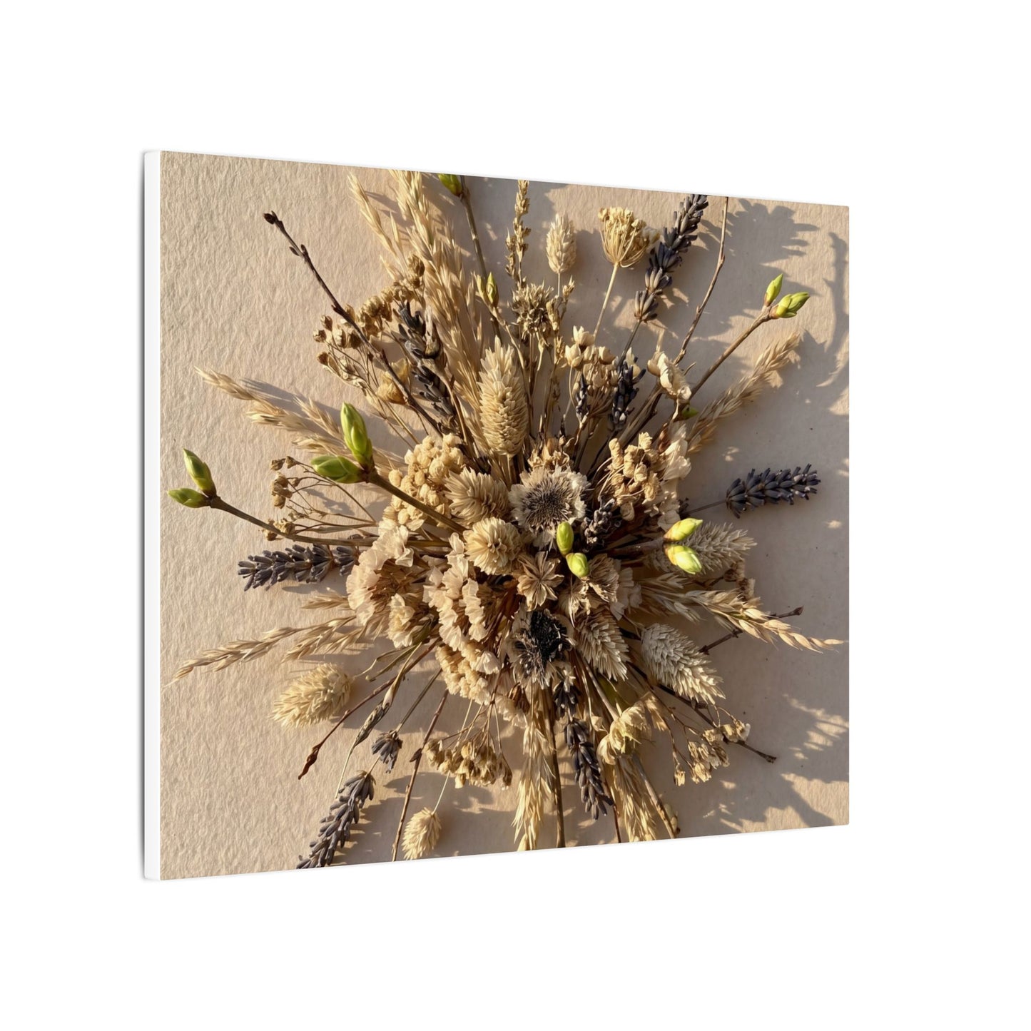 Dried Flowers Spring Canvas Art | Japandi Earthy Design