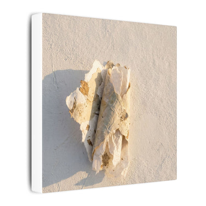 Paper Fold Canvas Art | Winter Japandi Texture Art