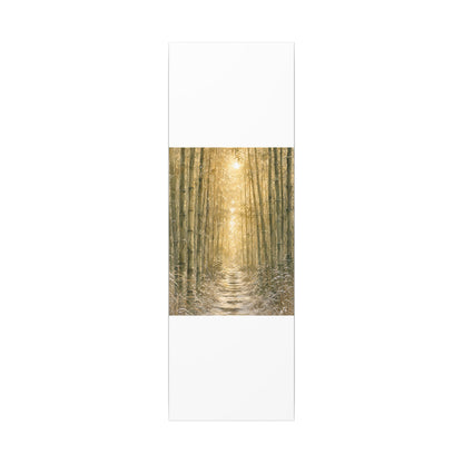 Bamboo Grove Winter Canvas Art | Japandi Elegant Design