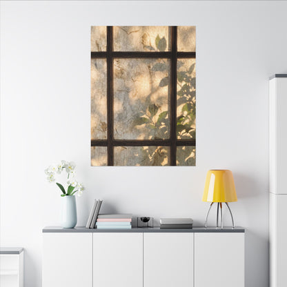 Golden Hour Shoji Screen Canvas Art - Japandi Mono No Aware