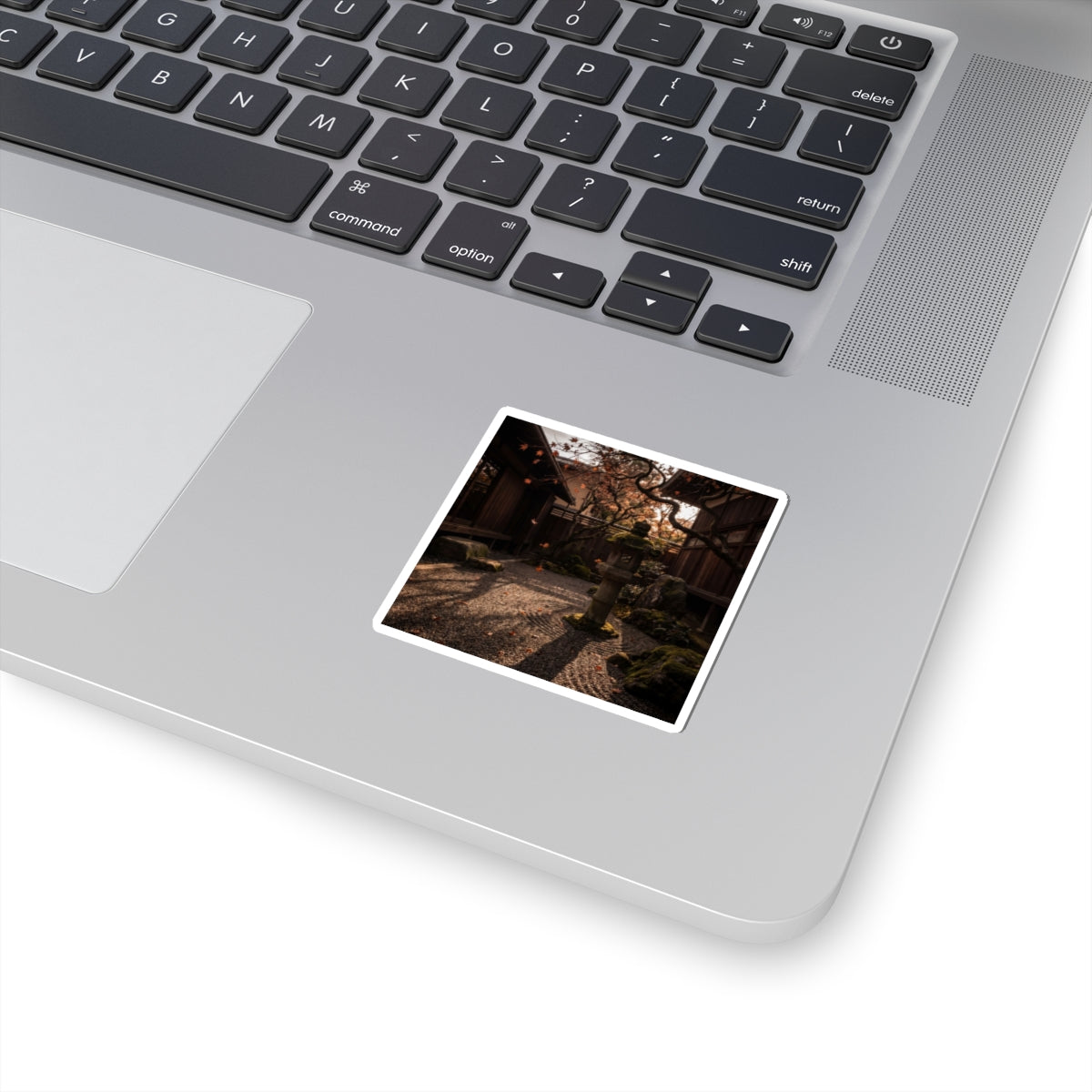 Atmospheric Stone Lantern Sticker - Shadow Zen Dark Japandi