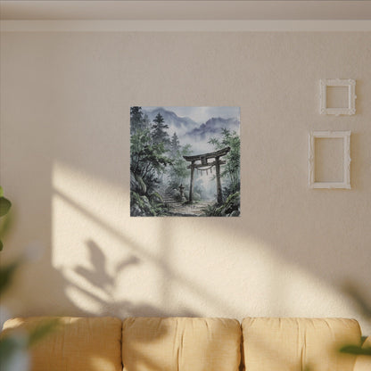 Moonlight Torii Gate Canvas Art - Zen Fukinsei