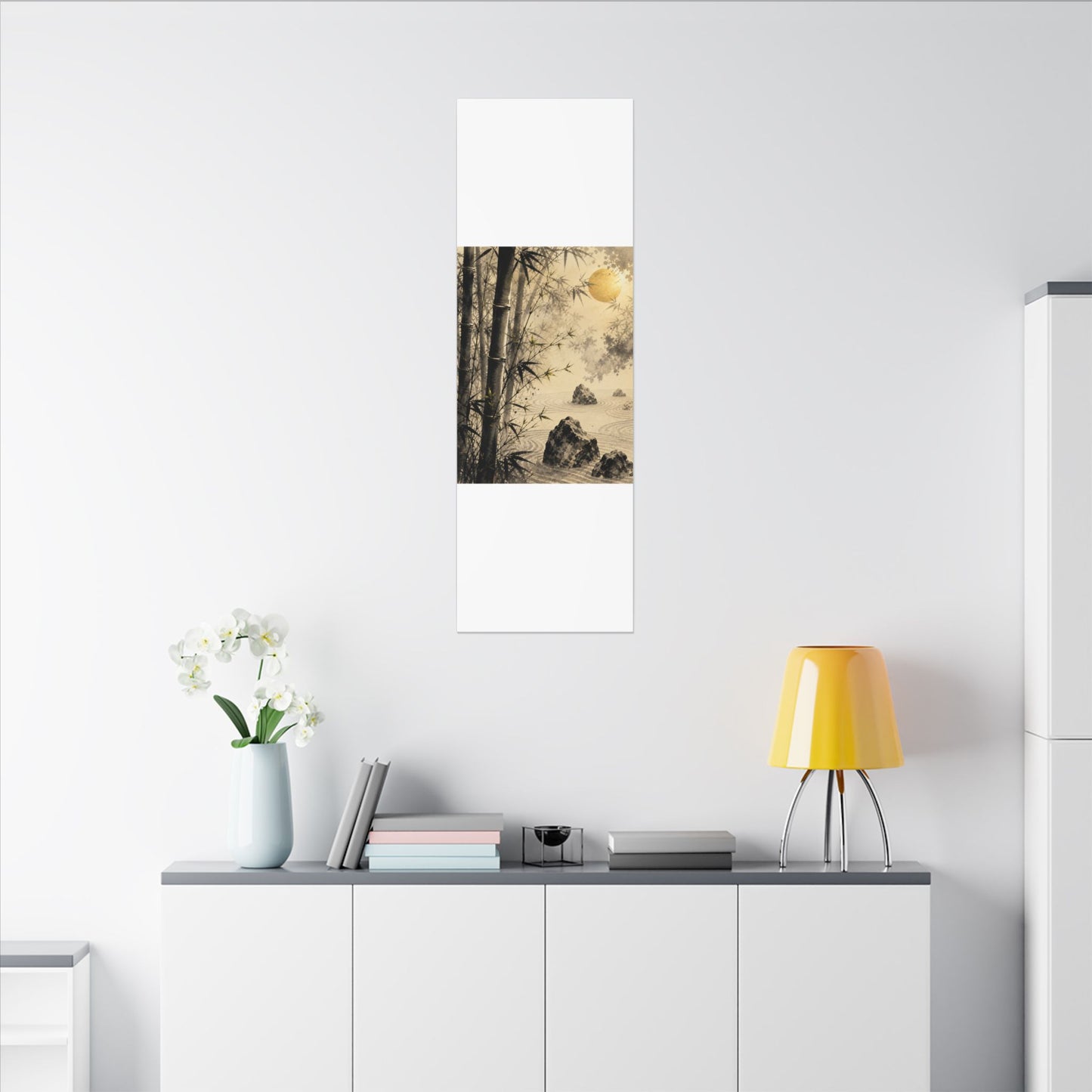 Peaceful Bamboo Grove Canvas Art - Karesansui Zen