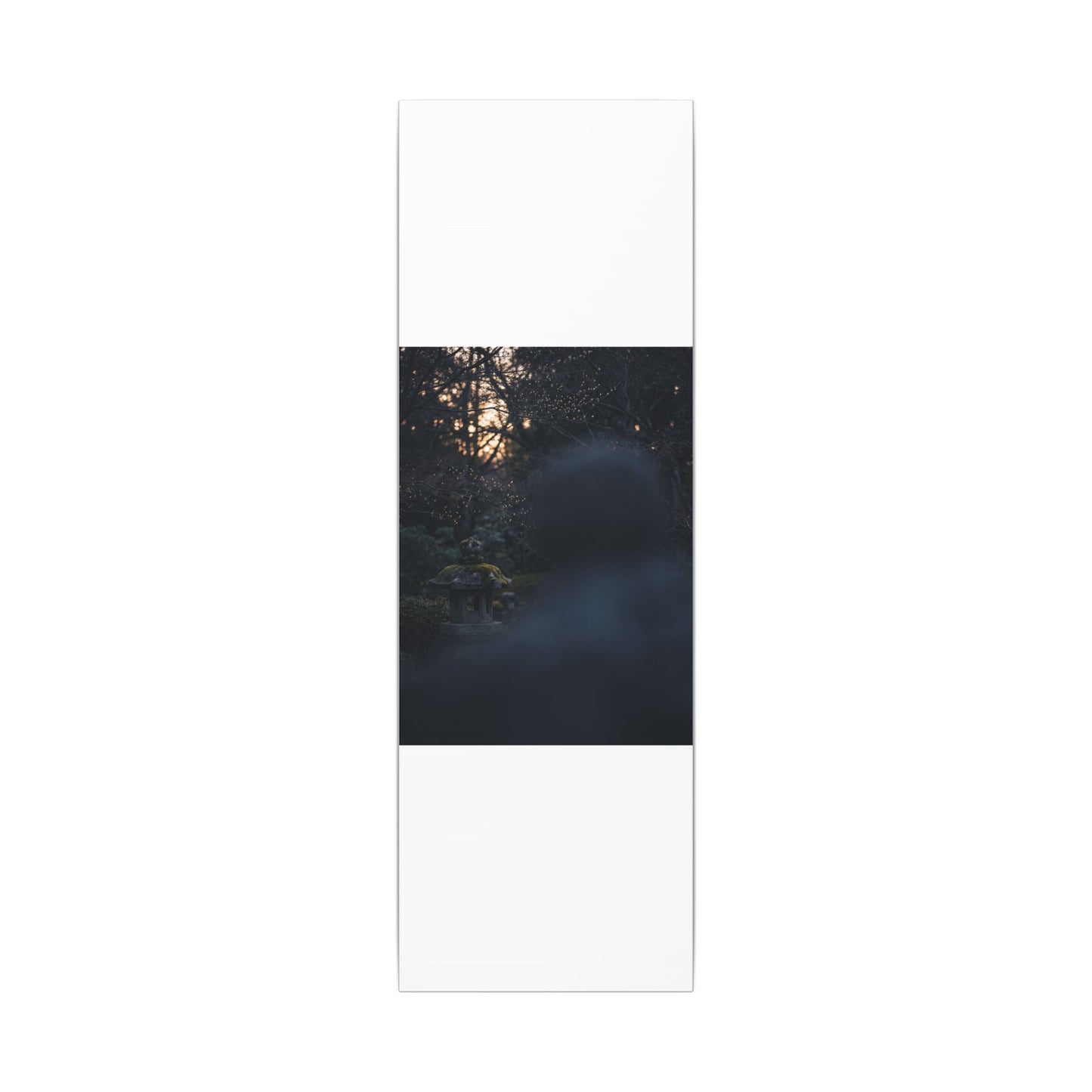 Spring Stone Lantern Moody Minimal Canvas Art | Bold Decor