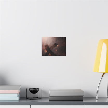 Moody Ink Brushstroke Canvas Art - Moody Minimal Dark Japandi