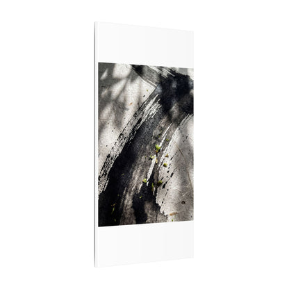 Ink Brushstroke Canvas Art | Spring Dark Japandi Moody Minimal Art