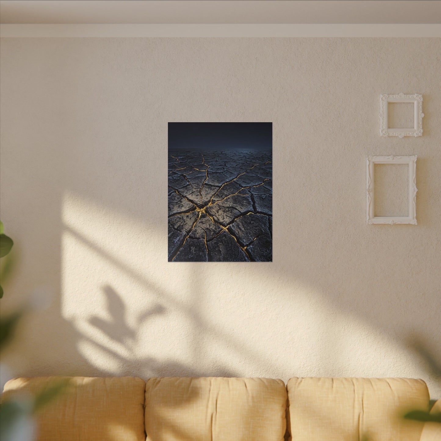 Cracked Earth Broken Beauty Canvas Art | Artful Kintsugi Art