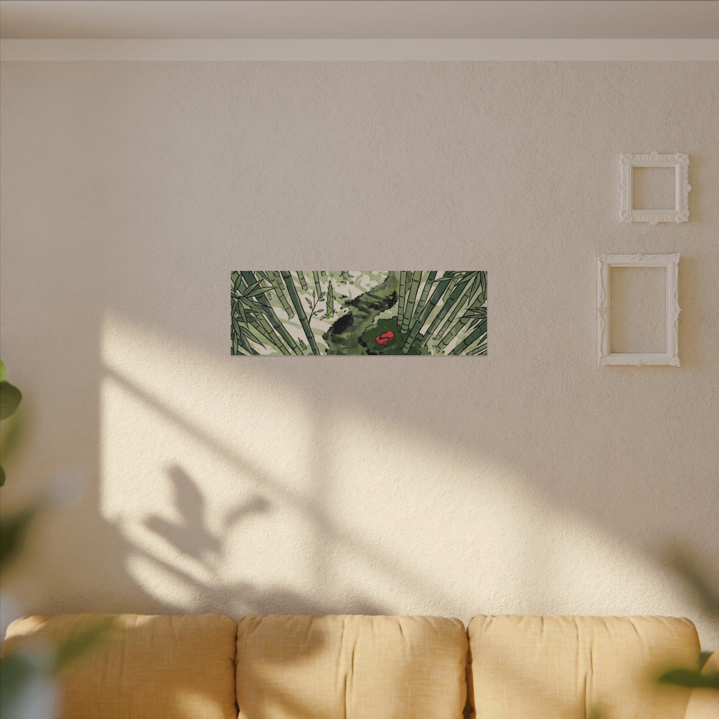 Peaceful Bamboo Grove Canvas Art - Ukiyo E Inspired Zen