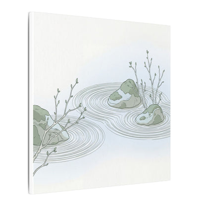 Moonlight Rock Garden Canvas Art - Japandi Ma