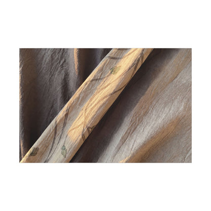 Warm Silk Drape Canvas Art - Japanese Pattern Japandi
