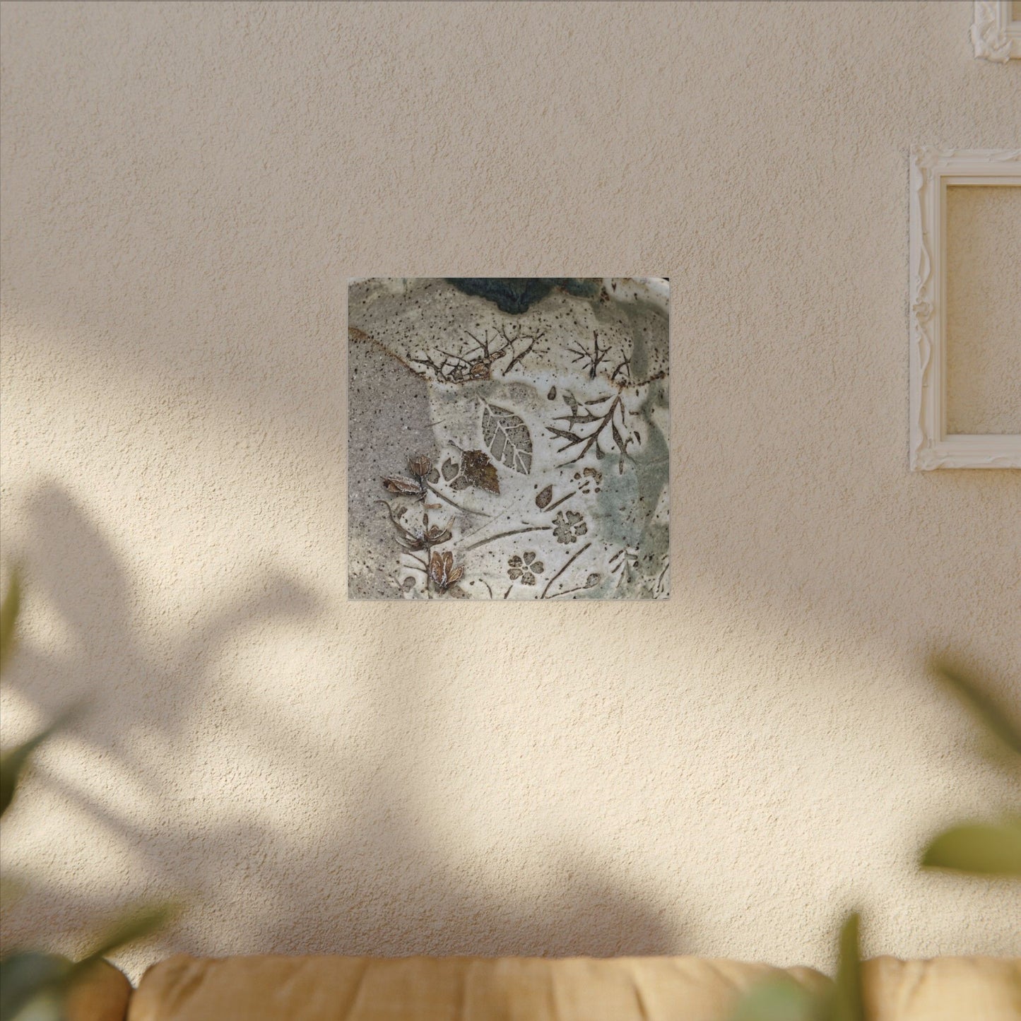 Ceramic Bowl Winter Canvas Art | Japandi Earthy Design