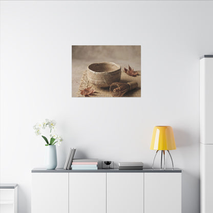 Ma Tea Ceremony Canvas Art - Japandi Texture