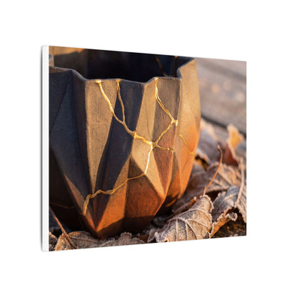 Paper Fold Gold Repair Canvas Art | Philosophical Kintsugi Art