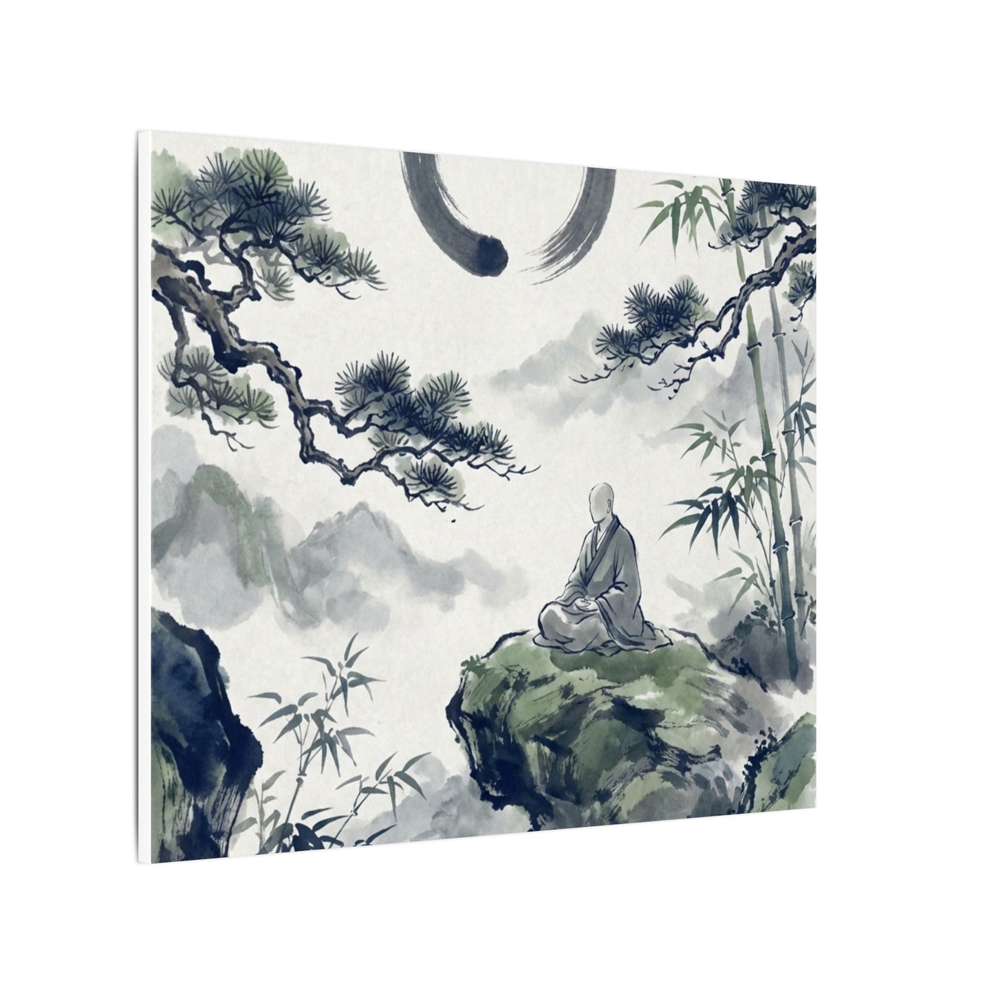 Zen Sumi-e Canvas Art
