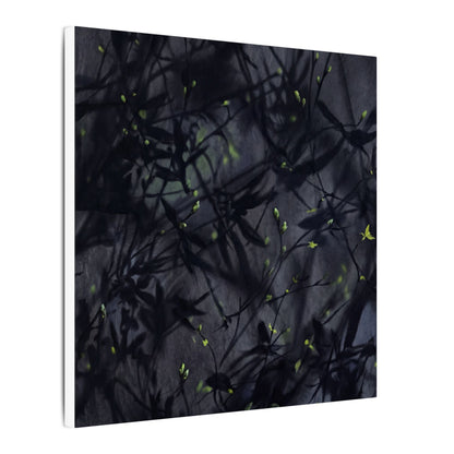 Shadow Play Spring Canvas Art | Dark Japandi Atmospheric Design