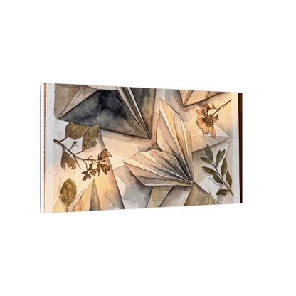 Golden Hour Paper Fold Canvas Art - Japandi Seijaku