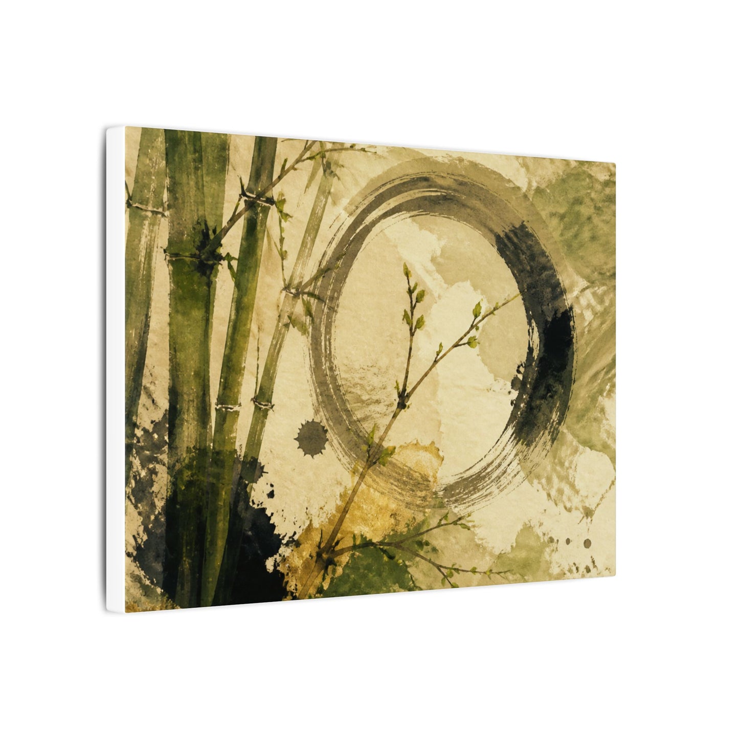 Ink Brushstroke Sumi E Canvas Art | Calm Zen Art