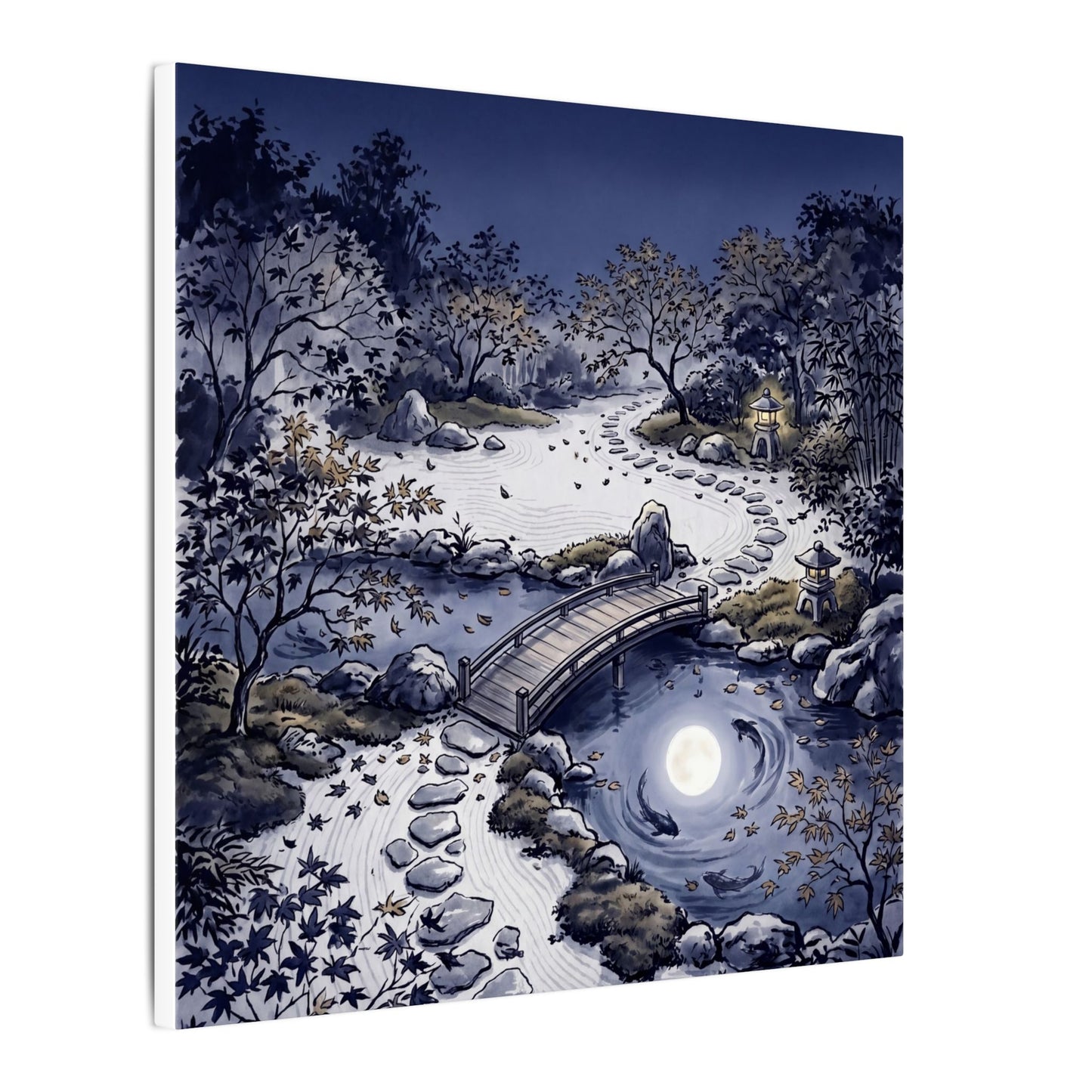 Torii Gate Enso Canvas Art | Contemplative Zen Art