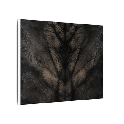 Seijaku Shadow Play Canvas Art - Dark Japandi Charcoal Ink