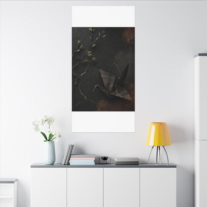 Paper Fold Canvas Art | Spring Kintsugi Broken Beauty Art