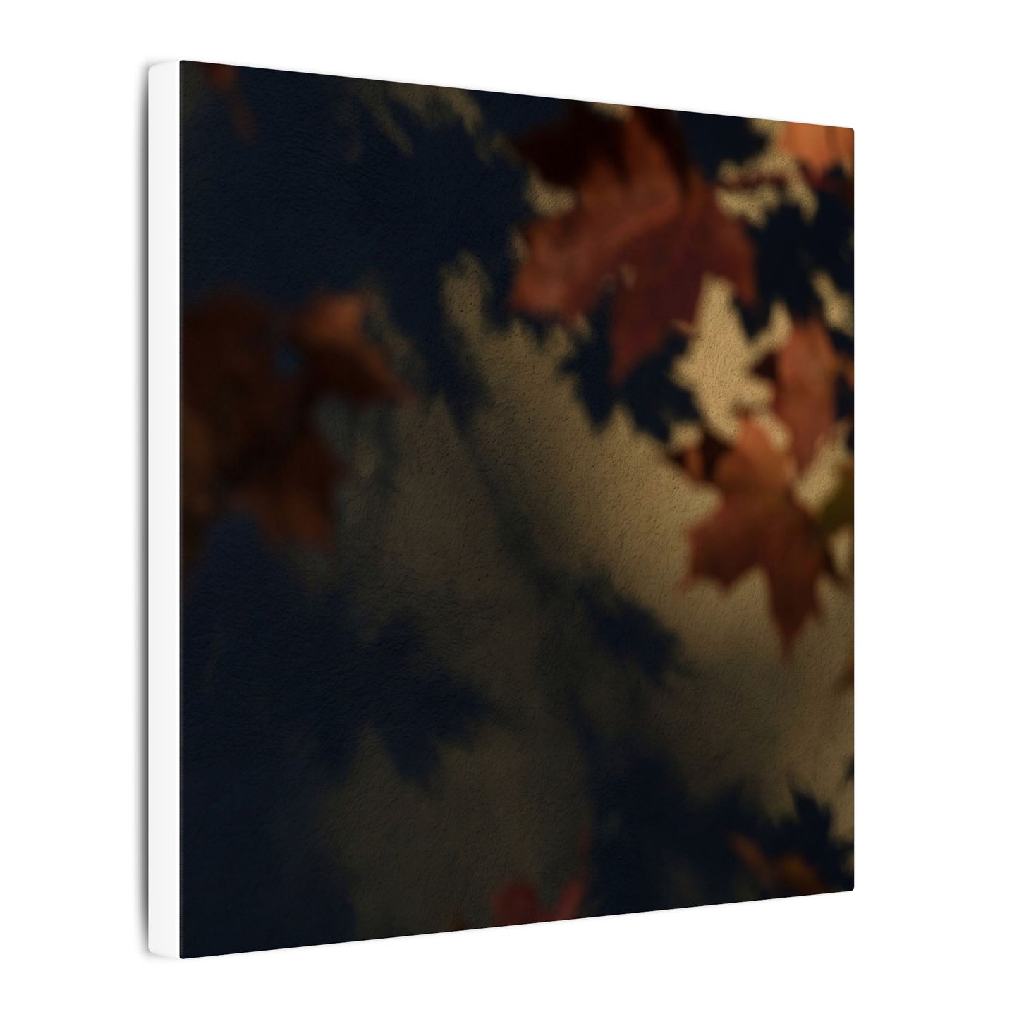 Shadow Play Canvas Art | Autumn Dark Japandi Moody Minimal Art
