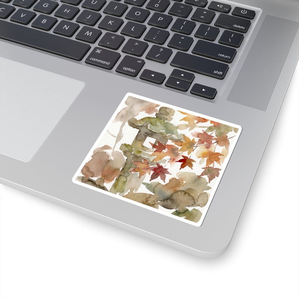Stone Lantern Sticker | Autumn Japandi Watercolor Art Art Print