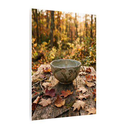 Golden Hour Ceramic Bowl Canvas Art - Japandi Fukinsei