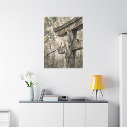 Torii Gate Spring Canvas Art | Japandi Neutral Design