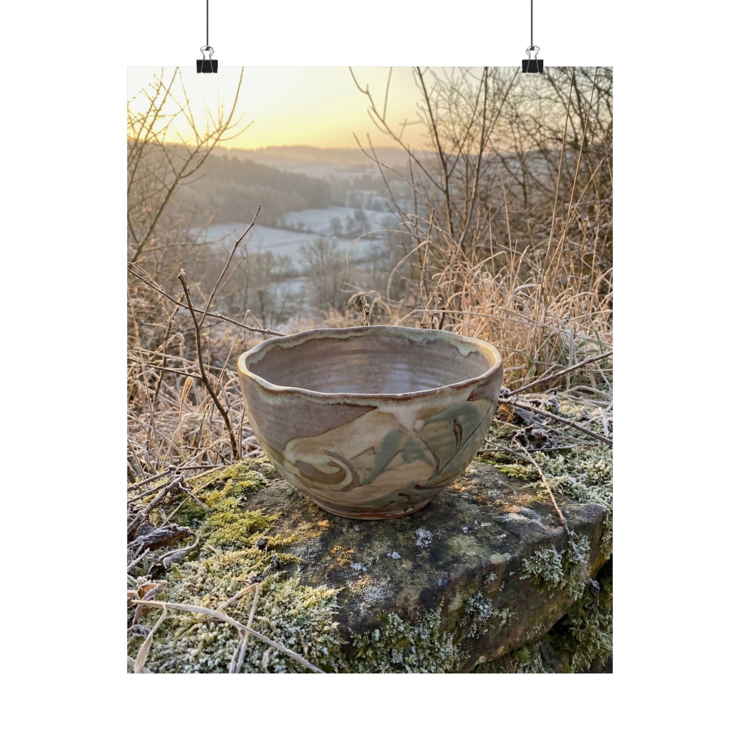 Shibui Ceramic Bowl Wall Art Print - Japandi Japanese Pattern Art Print