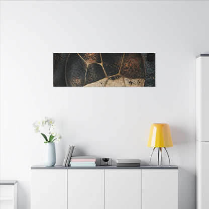 Kintsugi Rust Patina in Dawn | Gold Repair Canvas Art
