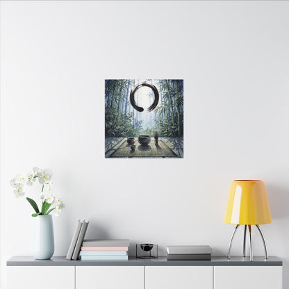 Seijaku Tea Ceremony Canvas Art - Zen Enso