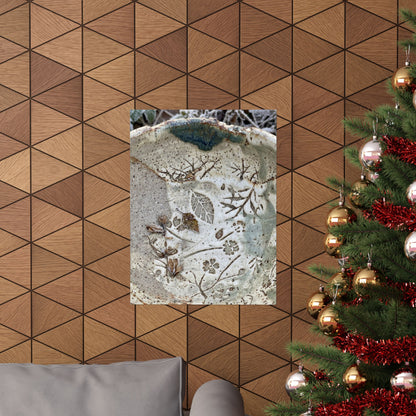Winter Ceramic Bowl Japanese Pattern Wall Art Print | Earthy Decor