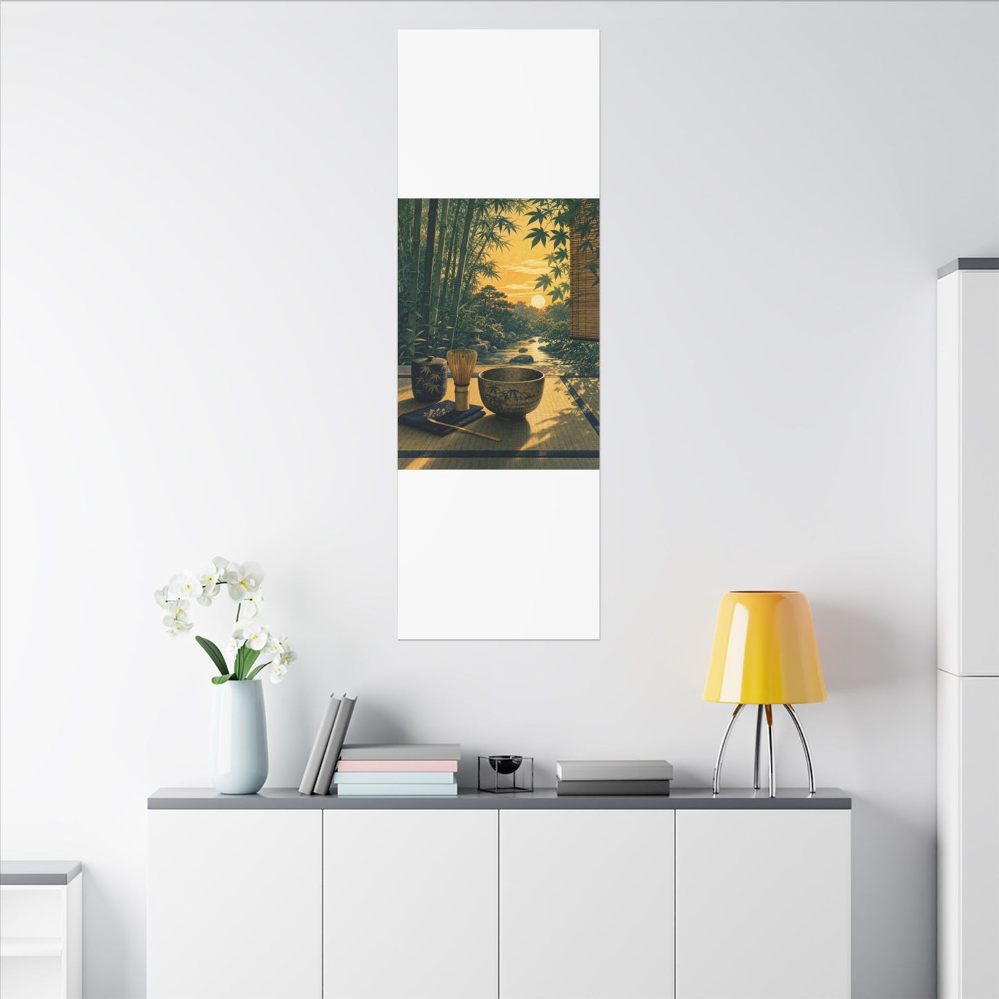 Ma Tea Ceremony Canvas Art - Zen Ukiyo E Inspired