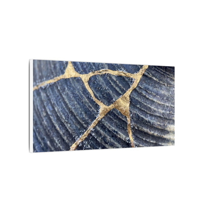Shibui Water Ripple Canvas Art - Kintsugi Gold Repair